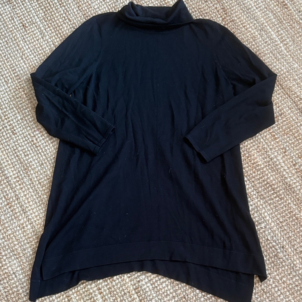 Eileen Fisher Charcoal Knit Top